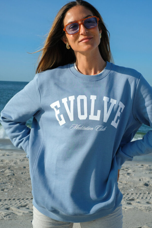 Evolve Crewneck - Cloud Blue